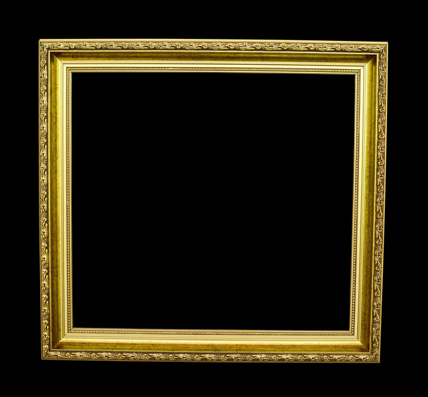 marco dorado sobre fondo blanco aislado
 - Foto, imagen