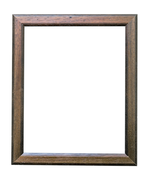 vergoldeter Rahmen auf weißem Hintergrund isolieren - Foto, Bild