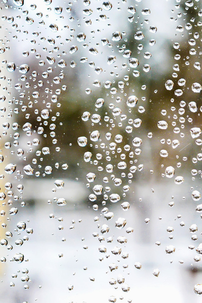 gotas de agua sobre vidrio - Foto, imagen