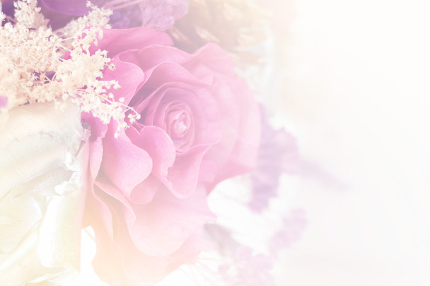 renk filtresi ve yumuşak odak ile yapay çiçek buketi - Fotoğraf, Görsel