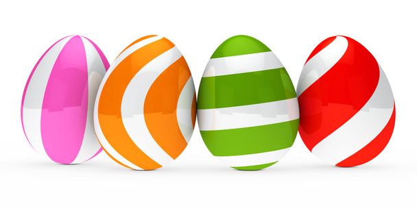 Цветные пасхальные яйца - Фото, изображение