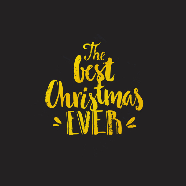 Christmas hand drawn lettering - Vector, Imagen