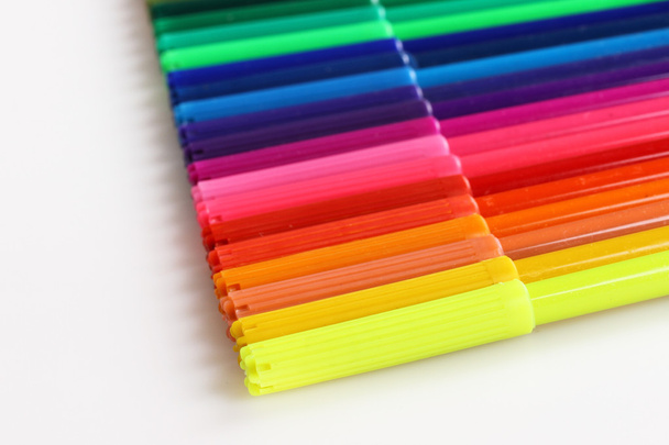 Colorful markers isolated - Photo, Image