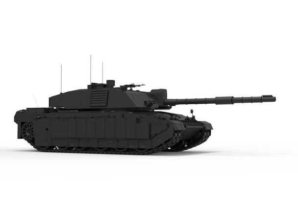 Чорний танк - вид збоку - Фото, зображення