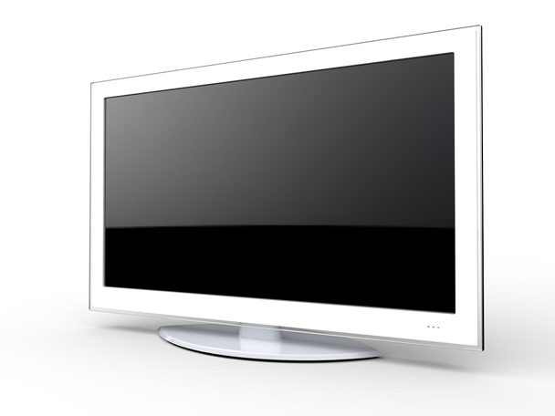 Modern white TV screen - Photo, Image