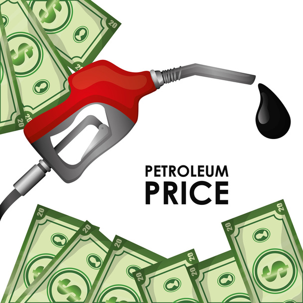 Petroleum industry and prices - Vector, Image