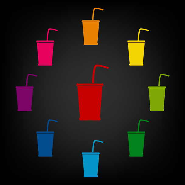 Drink icon set - Vector, Image