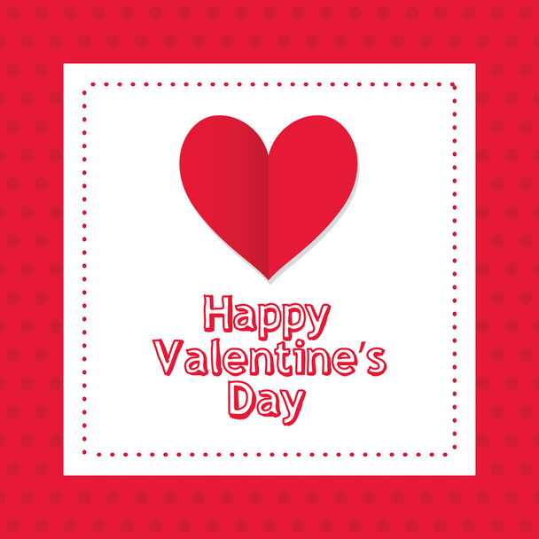 Happy valentines day card - Vector, Image
