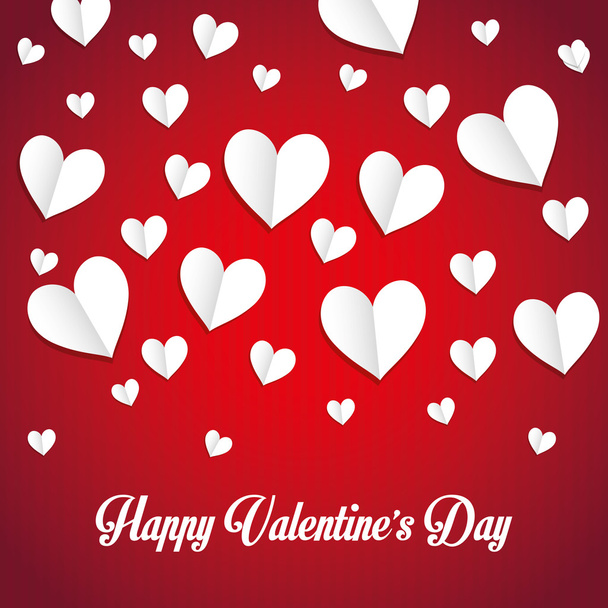 tarjeta feliz día de San Valentín - Vector, imagen