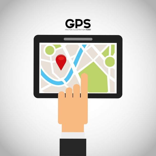 Návrh služeb GPS - Vektor, obrázek