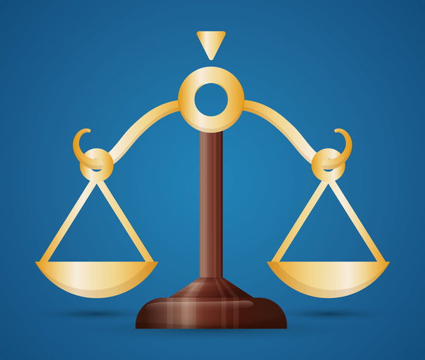 Ισορροπία του νόμου και της δικαιοσύνης - Διάνυσμα, εικόνα