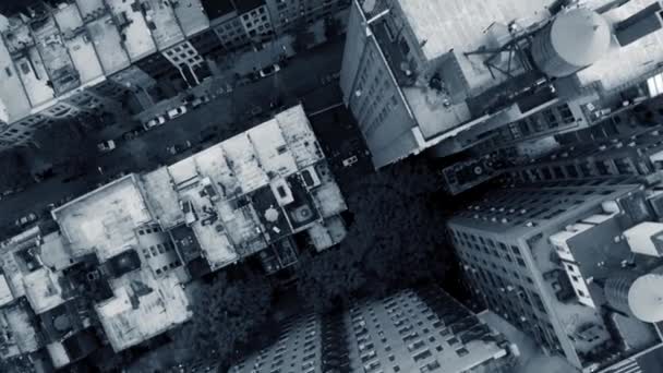 Luchtfoto van de skyline van de stad - Video