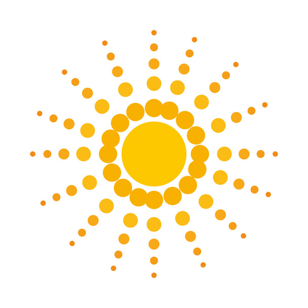 夏と太陽 - ベクター画像