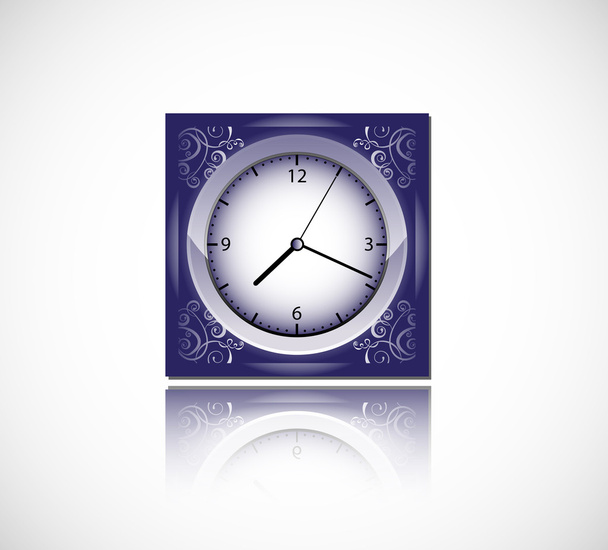 Horloge vectorielle bleue
 - Vecteur, image