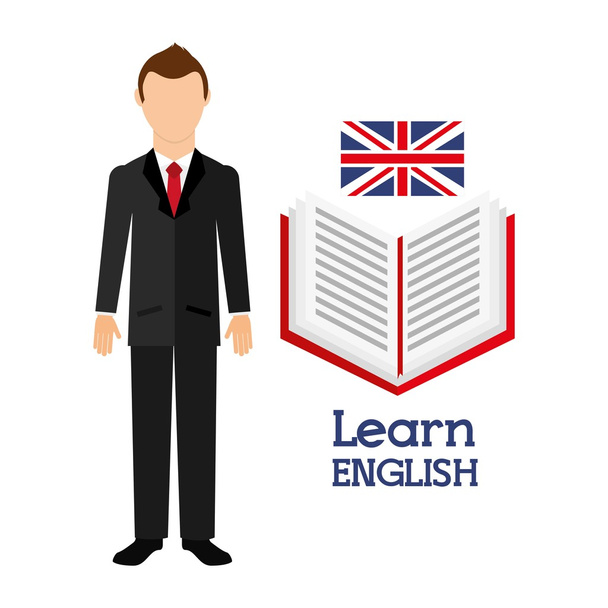 learn english design  - Vector, Image