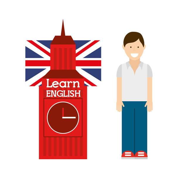 learn english design  - Vector, Image