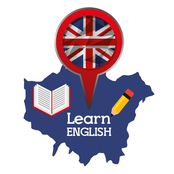 Μάθετε το αγγλικό σχέδιο  - Διάνυσμα, εικόνα