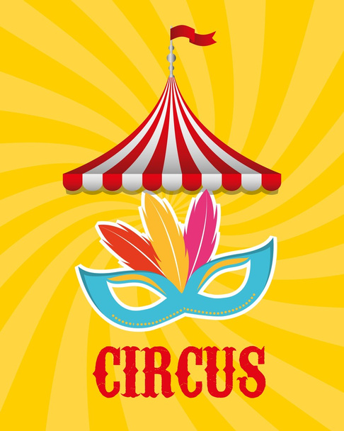 circus entertainment ontwerp  - Vector, afbeelding