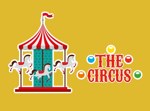 circus entertainment ontwerp  - Vector, afbeelding