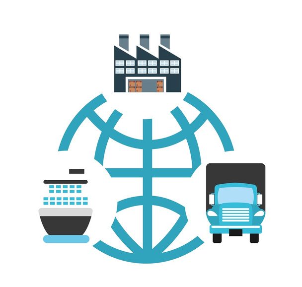 logistics service design - Vector, Image