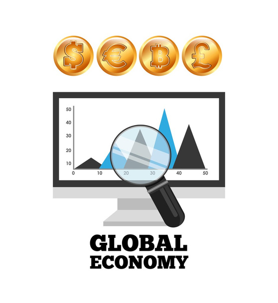 Diseño de economía global
 - Vector, Imagen