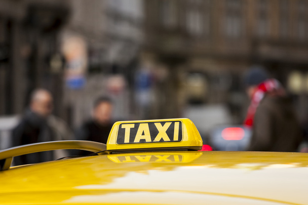 Taxi stand. Taxi cab. - Photo, Image