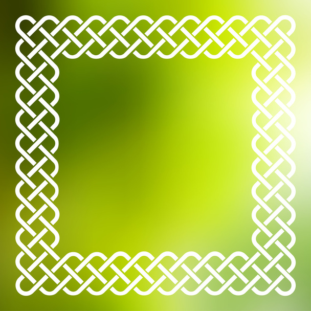 Celtic frame over abstract background - Vector, Image