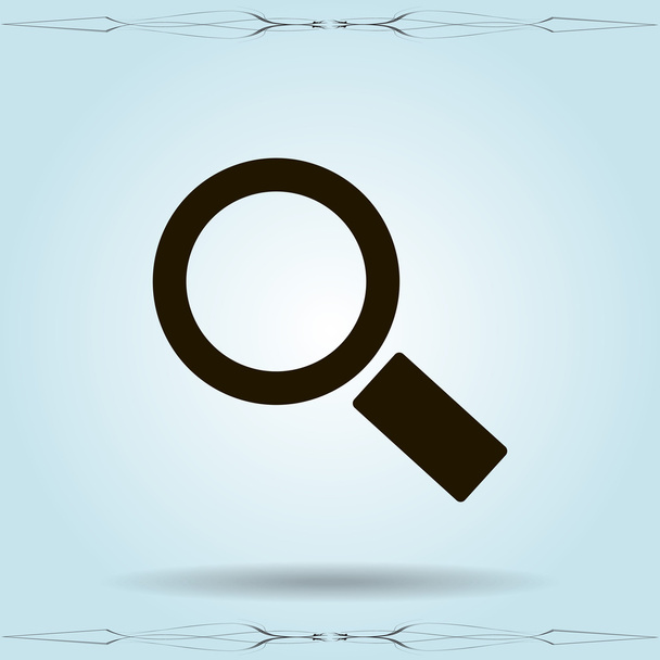 Magnifying glass illustration - Vector, Image