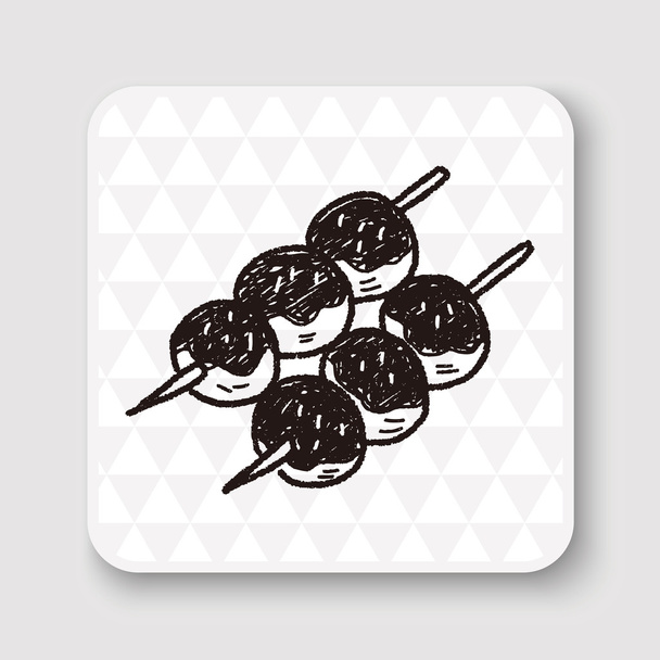meatballs doodle vector illustration - Vector, Image