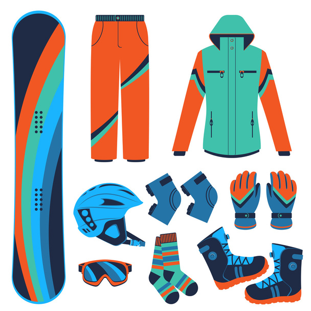 snowboard. Extreme winter sports. - Vector, Image