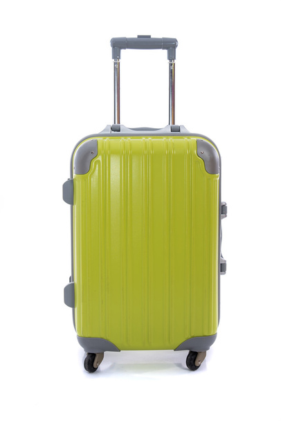 Green luggage isolated - Foto, Imagen