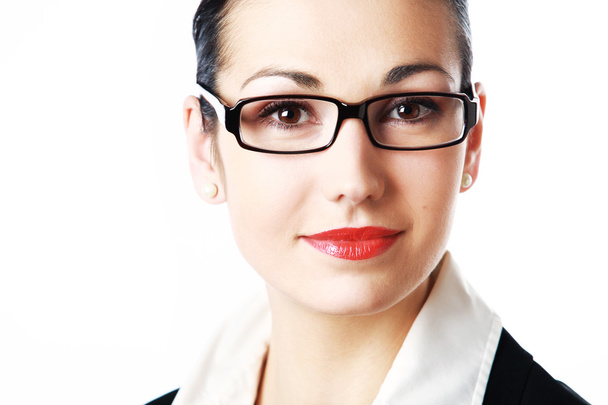Woman wearing glasses - Фото, изображение