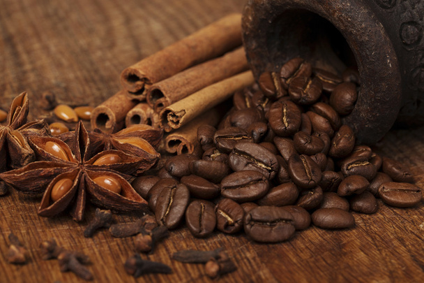 coffee anise and cinnamon - Fotografie, Obrázek