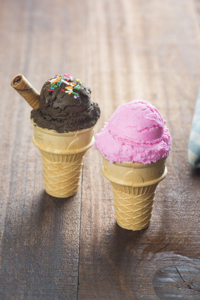 various ice cream cones - Photo, Image