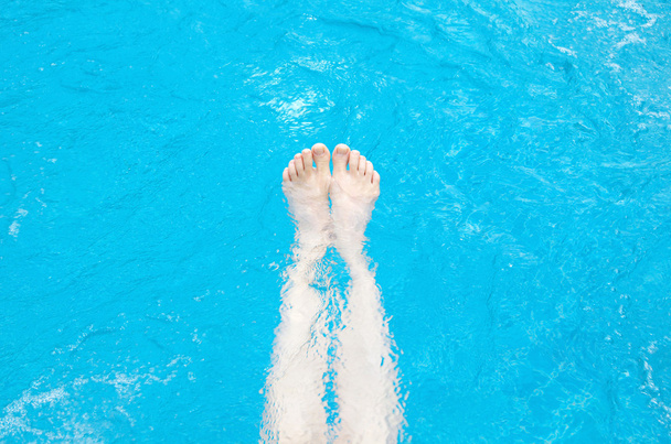 Nohy v modré vodě - Fotografie, Obrázek