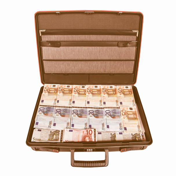  Suitcase with money vintage - 写真・画像