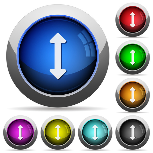 Resize vertical button set - Vector, Image