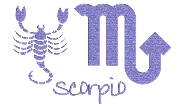 Скорпіон знаки - фіолетовий блиск - Фото, зображення