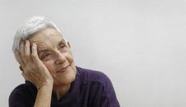 portrait of senior woman - Photo, Image