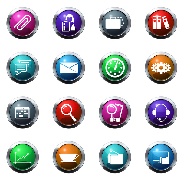 Office icon set - Vector, imagen