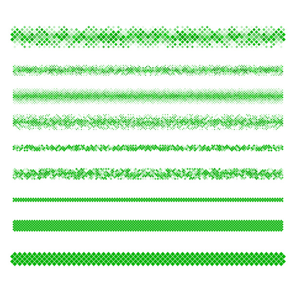 Elementi di design set di linee divisorie di testo pixel
 - Vettoriali, immagini