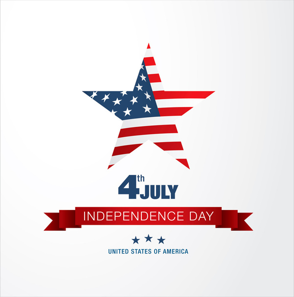Den nezávislosti čtvrtého července - Vektor, obrázek