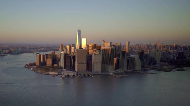 夕日のニューヨークのスカイライン - 映像、動画