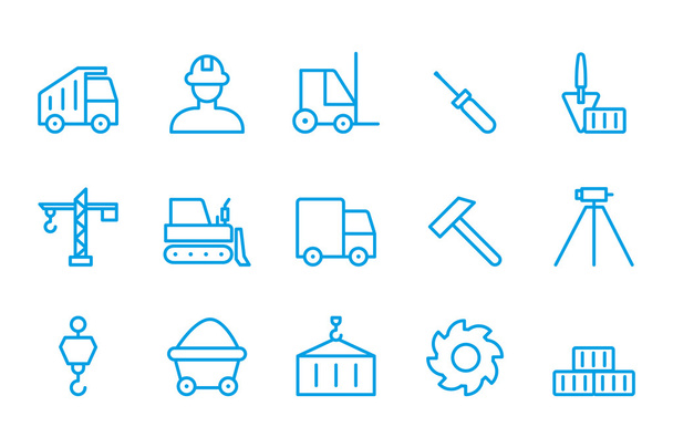 Building icons Construction icons - Vector, Image