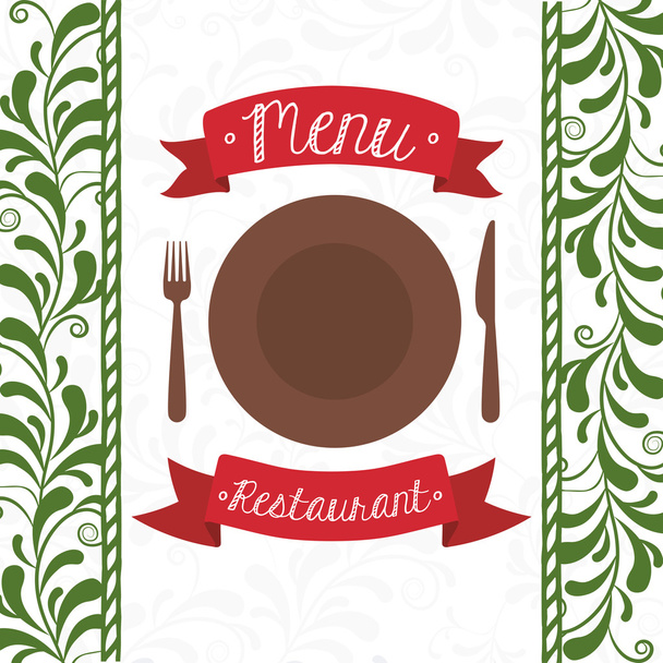 Design de menu restaurante
 - Vetor, Imagem
