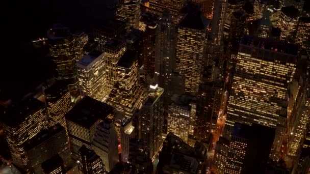 новый горизонт города Йорка ночью - Кадры, видео