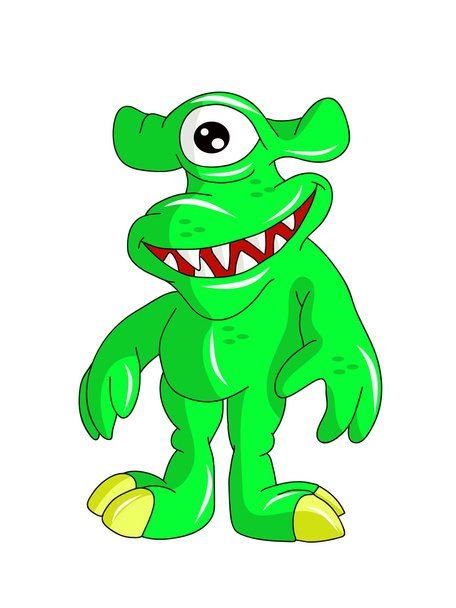cute characters cartoon monster - Vector, afbeelding