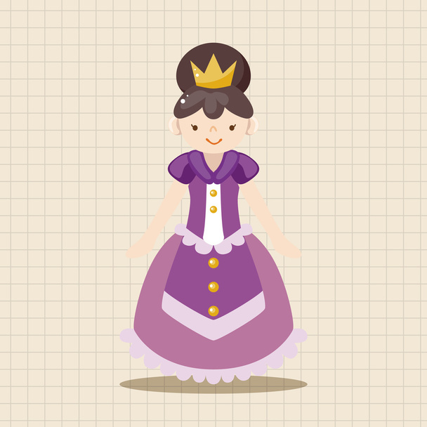 Royal theme princess elements - Διάνυσμα, εικόνα