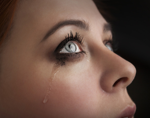 beauty girl cry - Фото, изображение