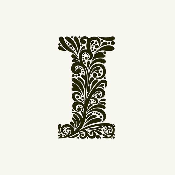 Elegante letra maiúscula I
 - Vetor, Imagem